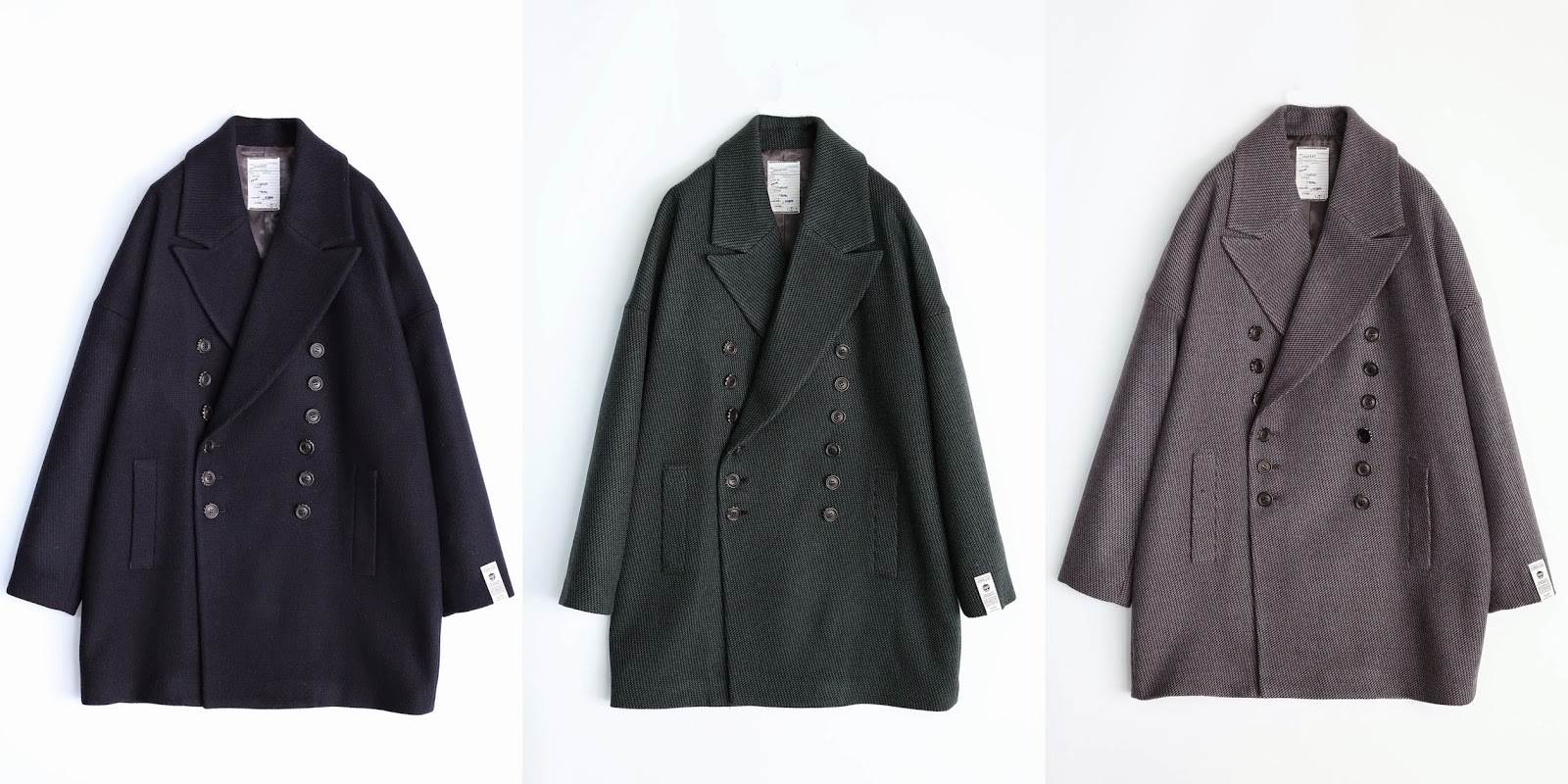 2022新作モデル MELTON COCOON COAT SHAREEF メンズファッション DOBBY